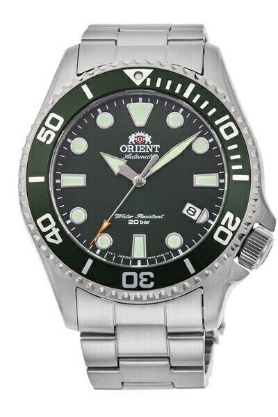 Mint Orient Watch Mako Automatic Diver's Green RN-AC0K02E Used in Japan