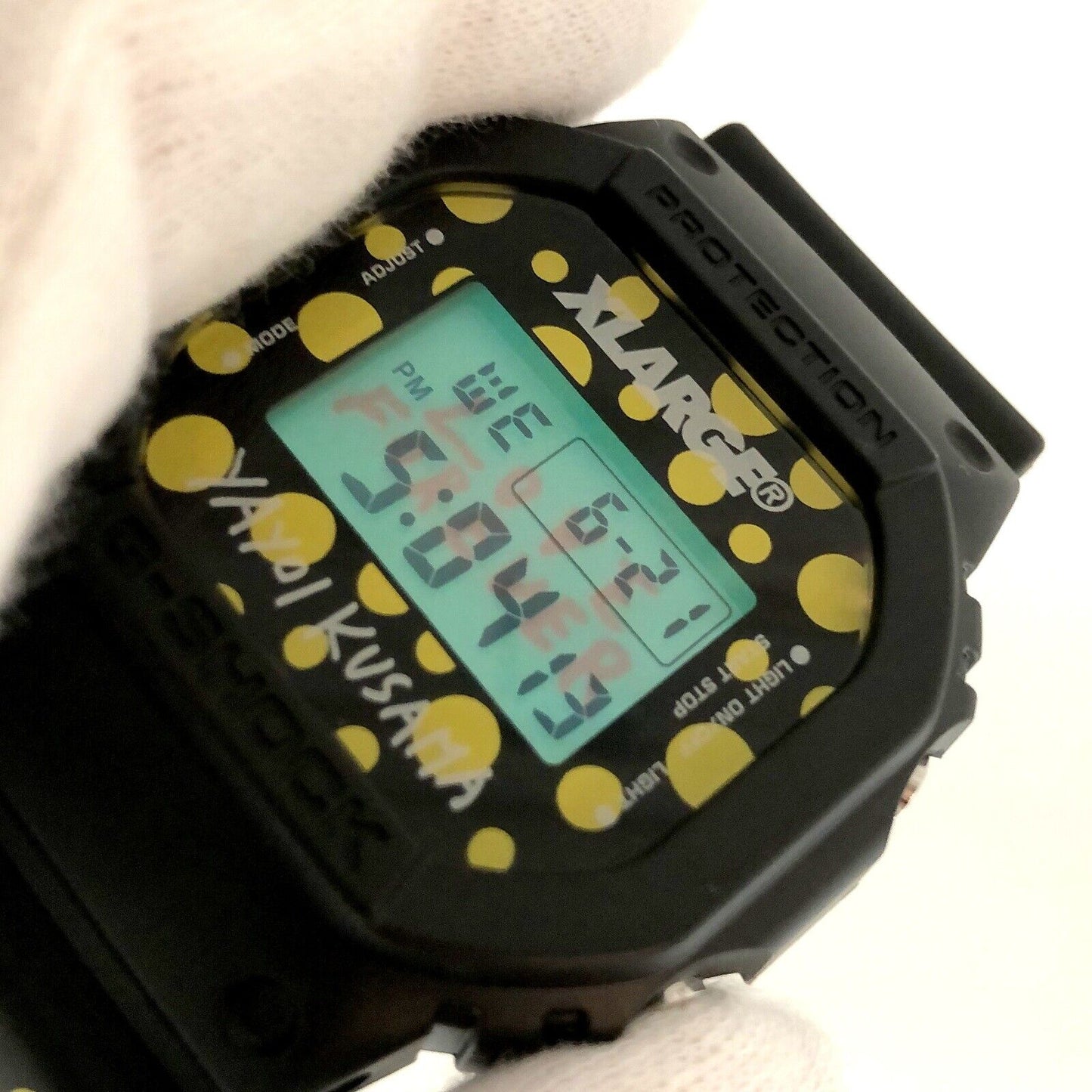 Casio Watch XLARGE YAYOI KUSAMA × G-SHOCK Quartz DW-5600VT Used in Japan