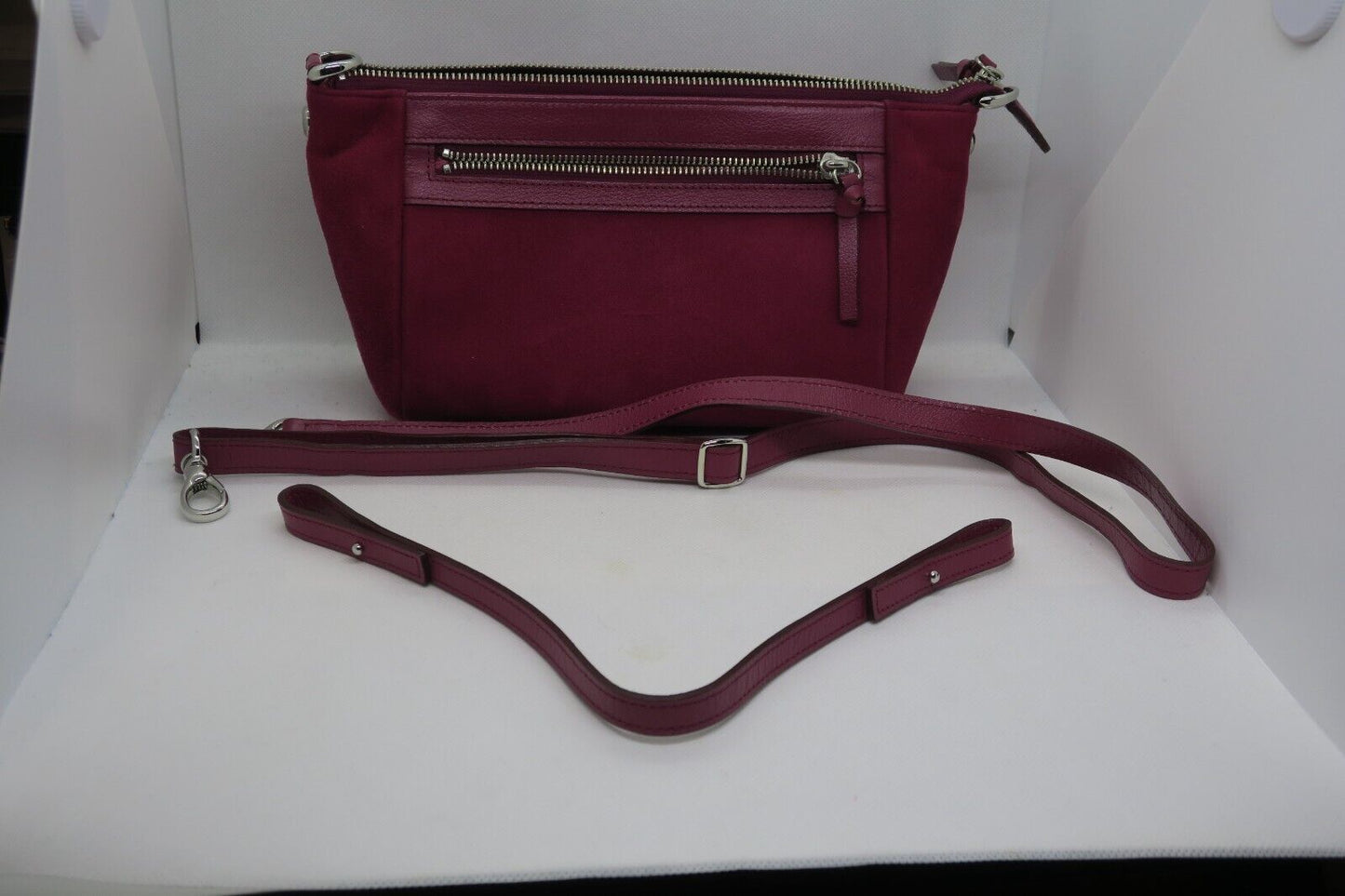 Tokyo Ginza Kanematsu Shoulder Bag Wine red leather Made in Japan