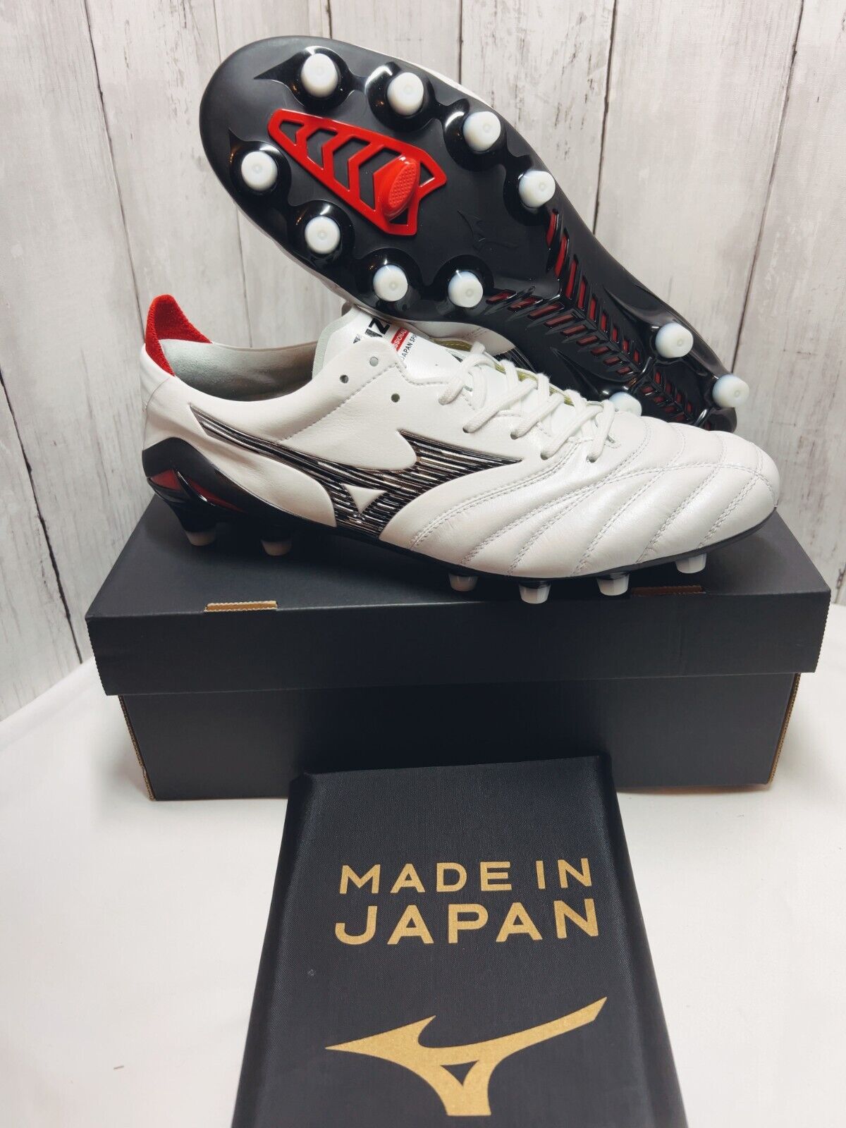 Mizuno Soccer Cleats MORELIA NEO 4 IV JAPAN White/Black P1GA2330 
