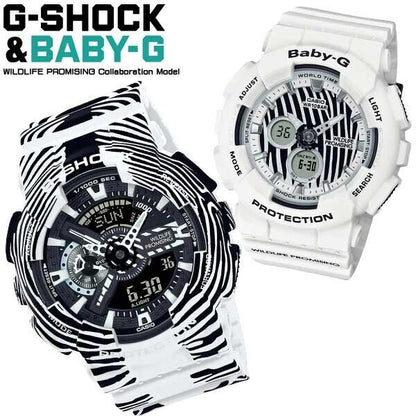 Near Mint Casio WILDLIFE PROMISING × G-SHOCK&BABY-G Pair Watch Used in Japan