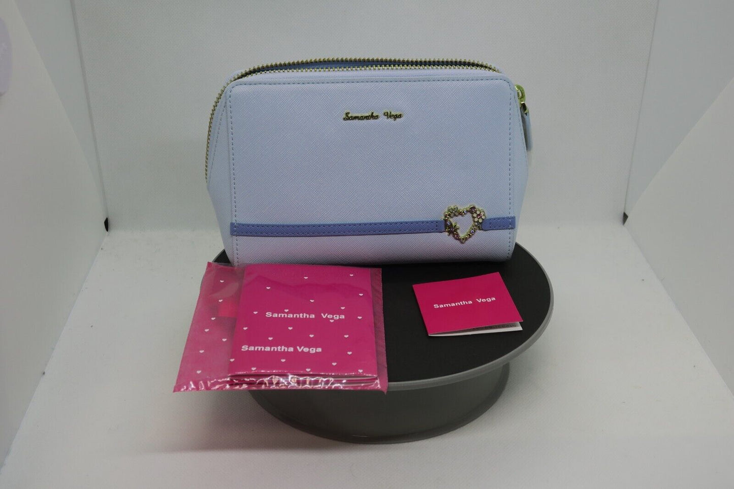 Samantha Vega Mini Pouch Light Blue Women Used in Japan