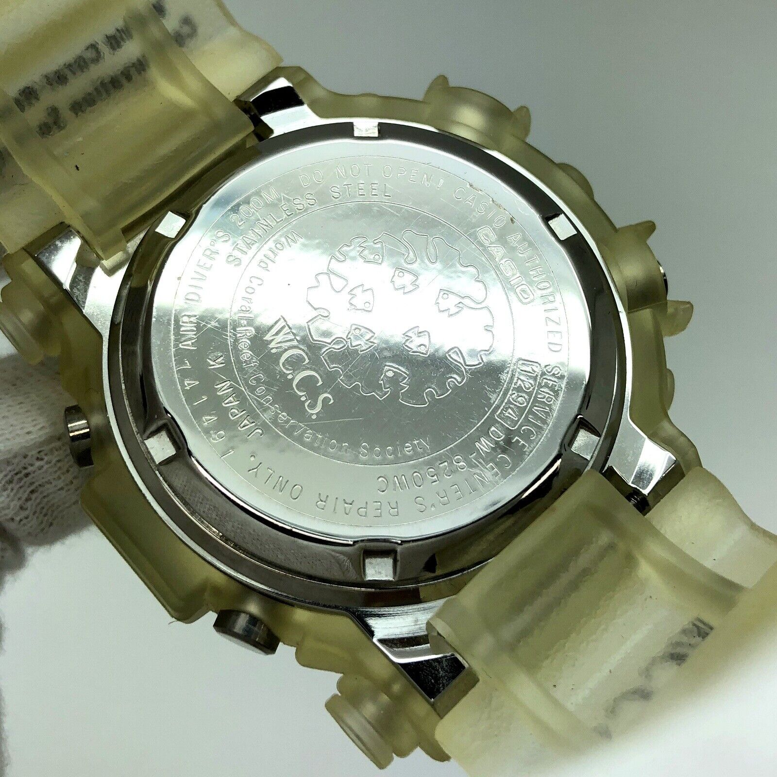 Casio Watch G-SHOCK FROGMAN WCCS White Skeleton DW-8250WC-7BT Used in – The  Japan Pride