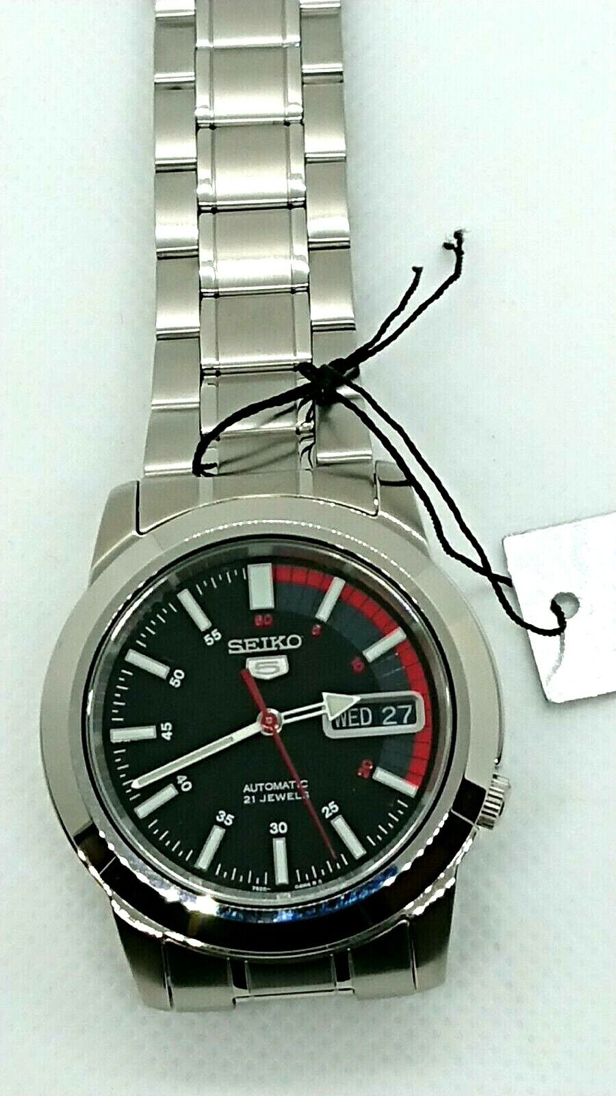 Mint SEIKO Seiko 5 Men's watch Wristwatch Automatic Racing model From Japan F/S