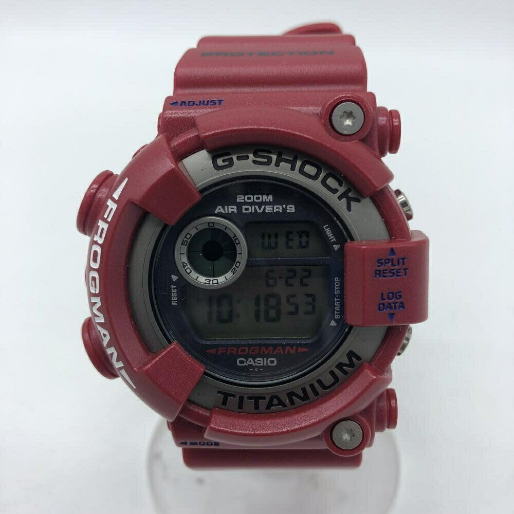 Casio Watch G-Shock Frogman Mens Red DW-8201GF-4JF Used in Japan