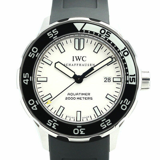 IWC Watch Aquatimer Automatic 2000 IW356806 Men's White Dial Used in Japan