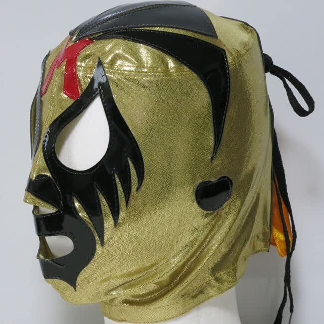 New Pro Wrestling Mask Masked Noble Mil Mascaras Semi-Pro Mask Gold From Japan