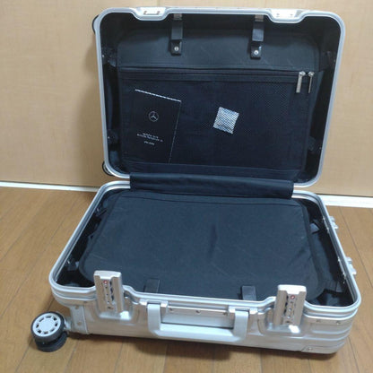 Rare Near Mint Mercedes Benz aluminum suitcase Novelty Used in Japan