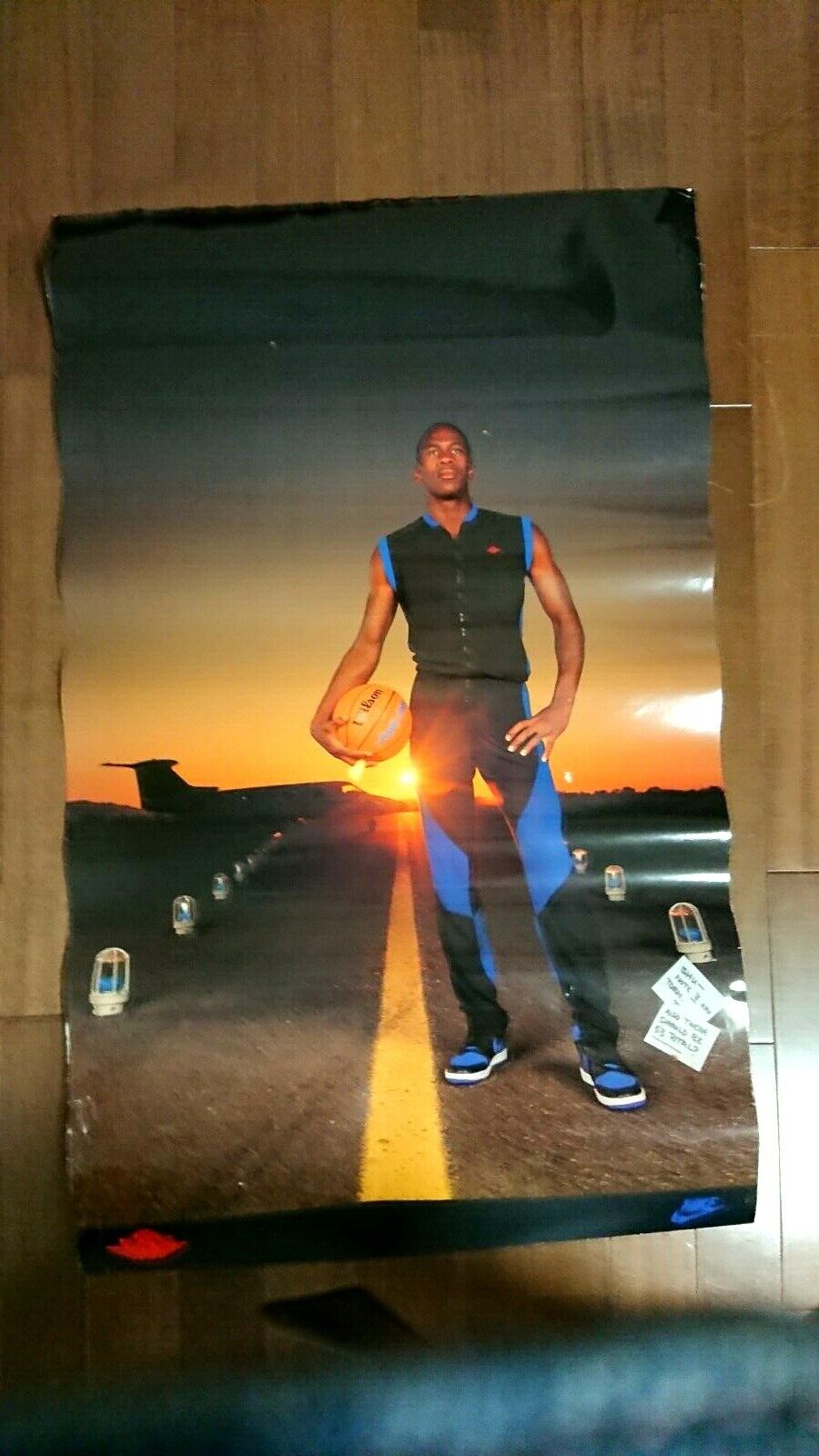 Very Rare Poster showing Michael Jordan wearing the Air Jordan 1 NIKE From JAPAN