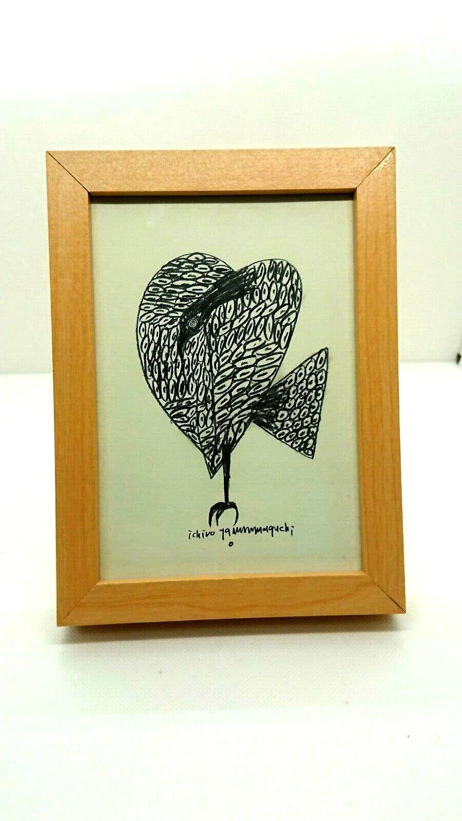 Art Ichiro Yamaguchi DM Card Framed  From Japan