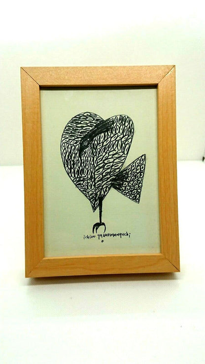 Art Ichiro Yamaguchi DM Card Framed  From Japan