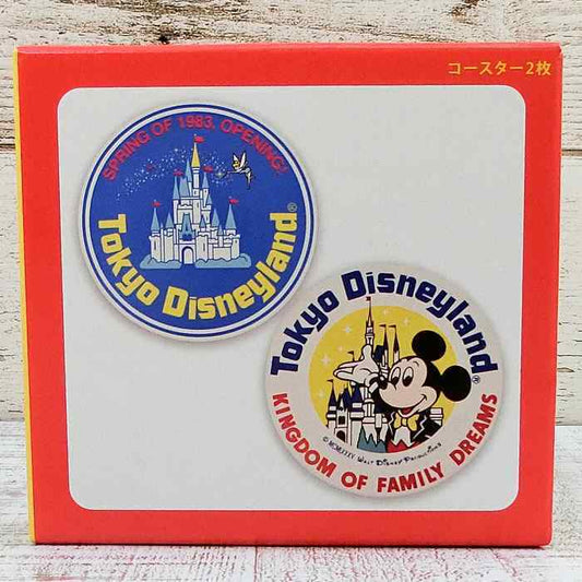 Tokyo Disney Resort 40th Anniversary Memory Go Round Coaster Set of 2 From Japan