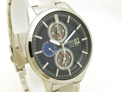 Near Mint Seiko Watch Chronograph Spirit Smart Solar SBPY069 Used in Japan