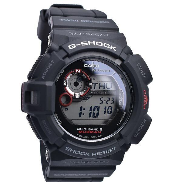 Near Mint Casio Watch G-SHOCK Master of G Solar Wave GW-9300-1JF Used in Japan