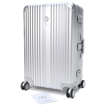 Mercedes Benz Original Aluminum Suitcase Silver Used in Japan