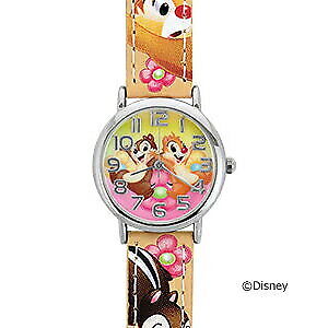 Sun Flame Disney Watch Chip & Dale Kids Watch WD-S09-CD Made in Tokyo Japan