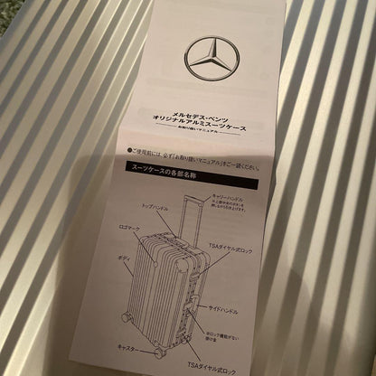 Rare Near Mint Mercedes Benz aluminum carry case 65L Novelty From Japan