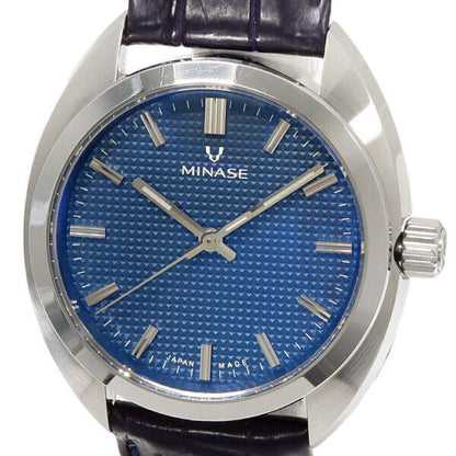 Rare Near Mint Minase Master Craft M3M3 Men's Blue Dial Used in Japan