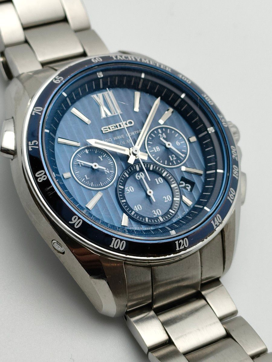 Seiko Watch Brightz Radio Solar Chronograph SAGA151 Used in Japan