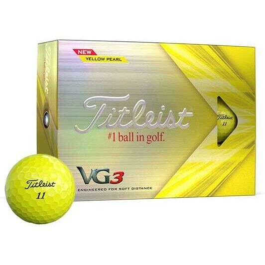 New Titleist VG3 Golf Balls 1 Dozen 12 Pieces (Yellow Pearl) Titleist From Japan