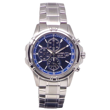 Near Mint Seiko Watch Chronograph Blue Dial SSC141P1 Men's Used in Japan