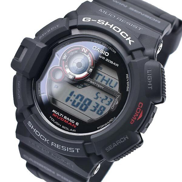 Near Mint Casio Watch G-SHOCK Master of G Solar Wave GW-9300-1JF Used in Japan