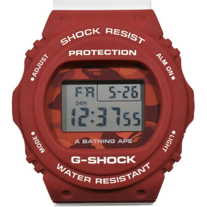 Rare G-SHOCK×A BATHING APE Model number DW-5750E-1JF Used in Japan