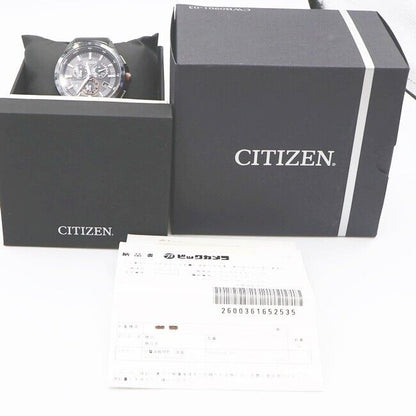 CITIZEN Watch Eco Drive Black Dial Mens BZ1035-09E Used in Japan