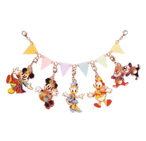 Tokyo Disneyland 40th Anniv Charm Set of 5 Dream Go Round Commemorative Goods