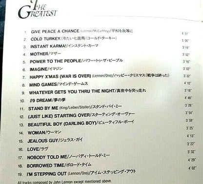 Limited Japan Only John Lennon Best CD From Japan F/S