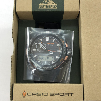 CASIO Watch Protrek Men's Electric Wave Solar PRW-6000Y w/box Used in Japan