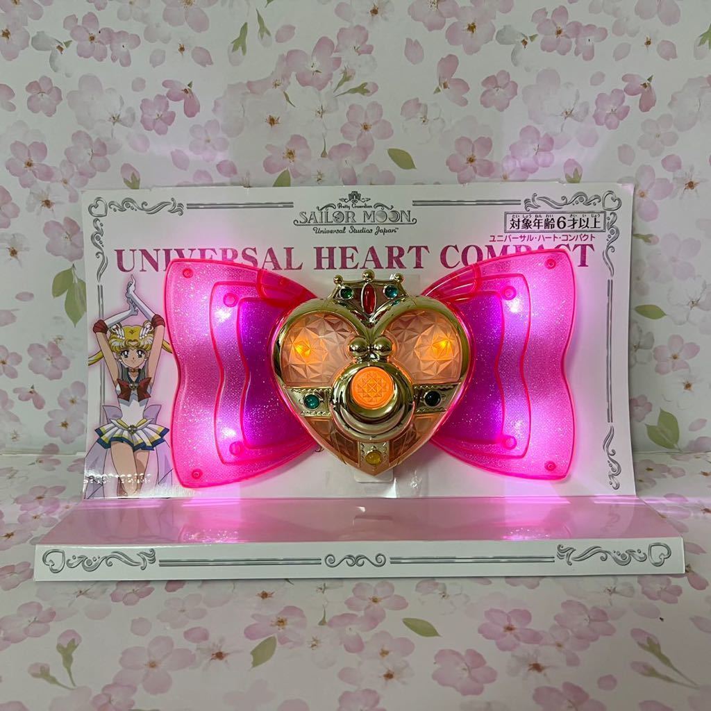 Sailor Moon USJ Universal Studio Japan Limited Heart Compact Ribbon Used