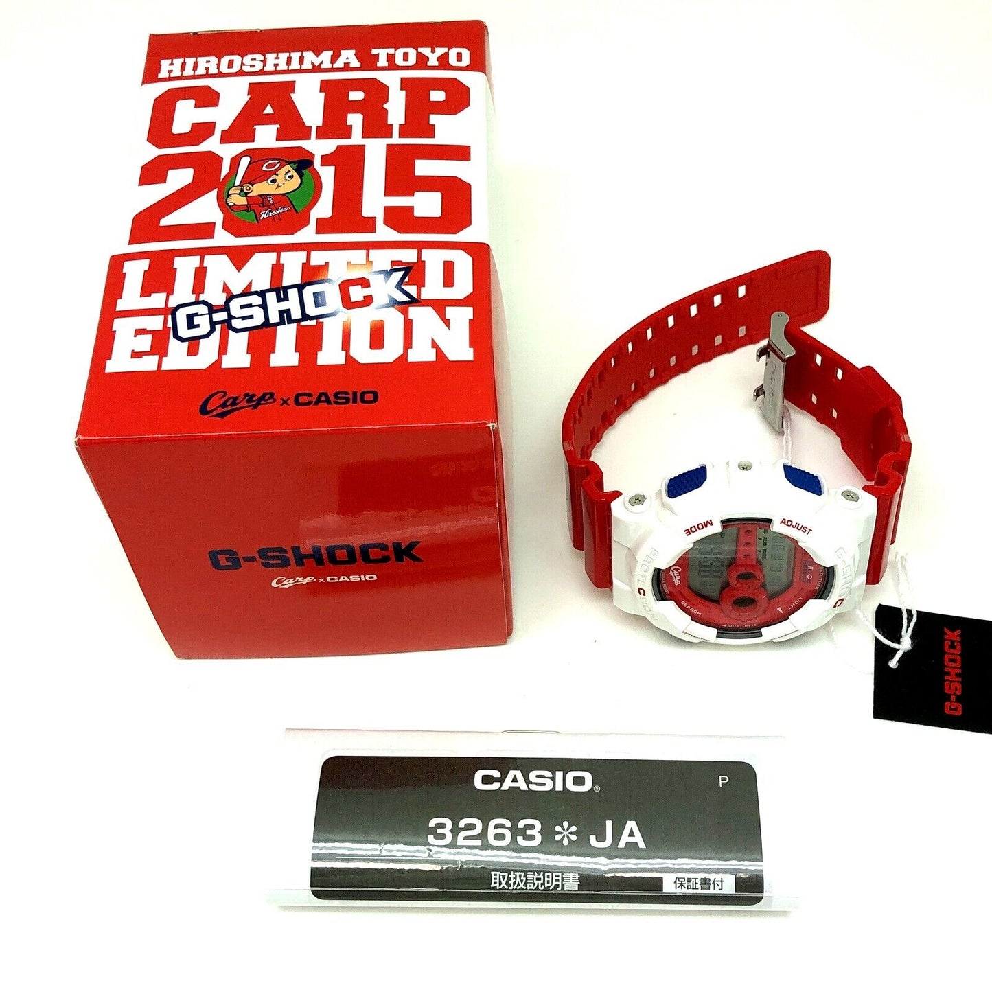 Watch G-SHOCK × Hiroshima Toyo Carp Limited GD-100CARP2015-7JR Used in Japan