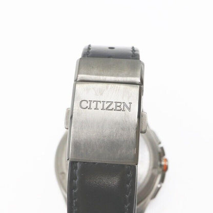 CITIZEN Watch Eco Drive Black Dial Mens BZ1035-09E Used in Japan