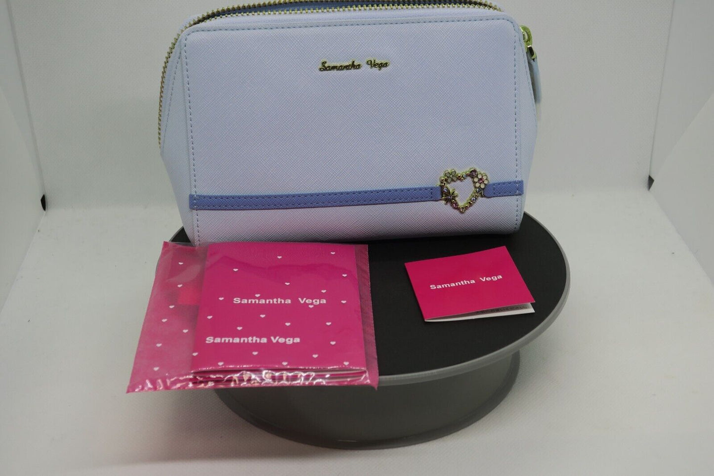 Samantha Vega Mini Pouch Light Blue Women Used in Japan