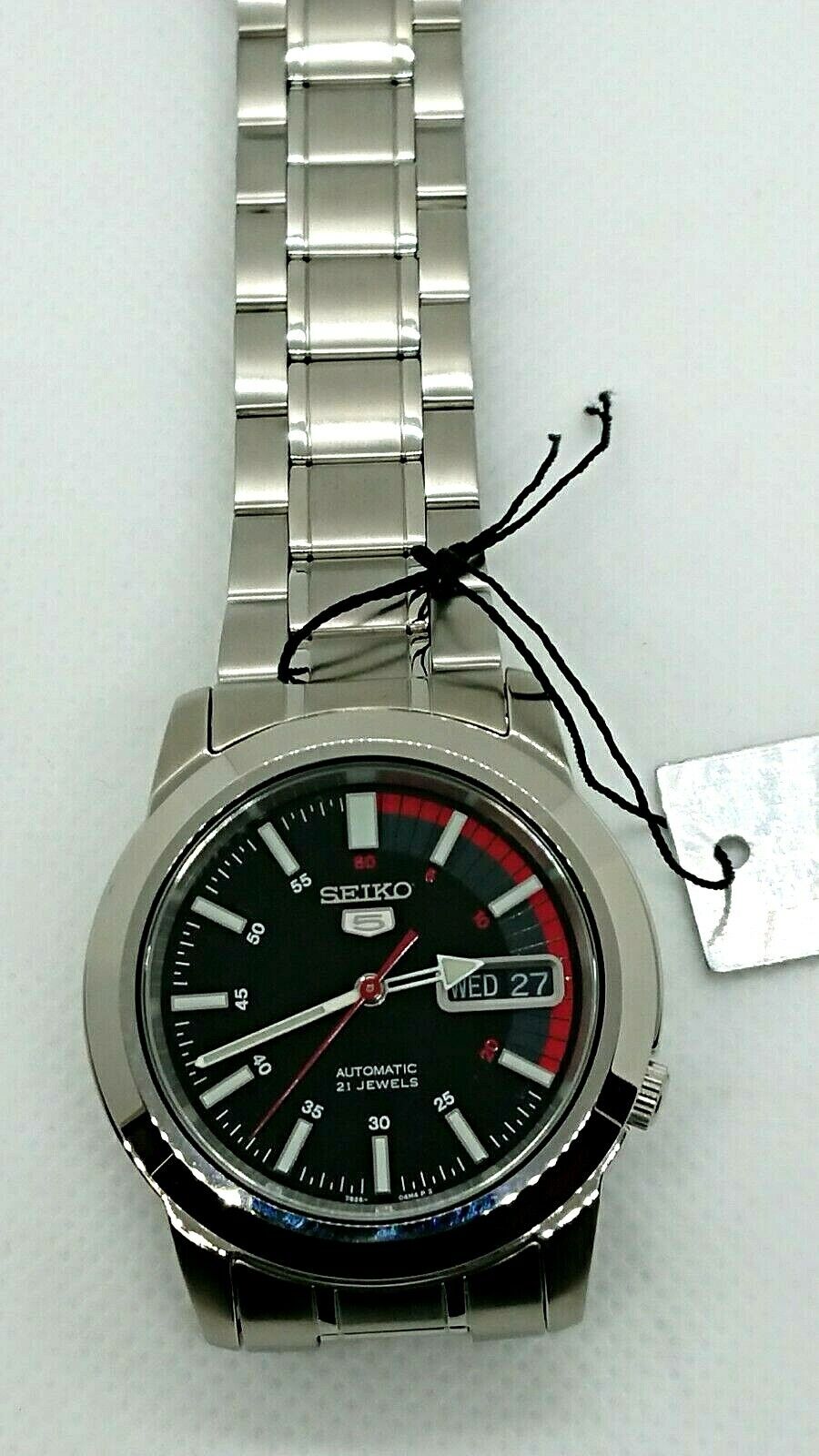 Mint SEIKO Seiko 5 Men's watch Wristwatch Automatic Racing model From Japan F/S