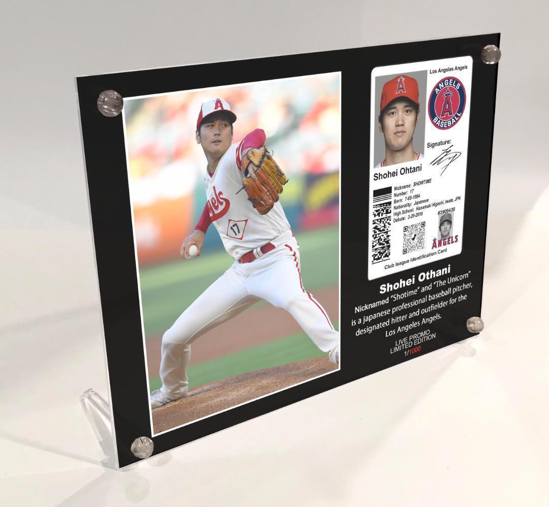 MLB Los Angeles Shohei Otani ID Card Frame Collection Used in Japan