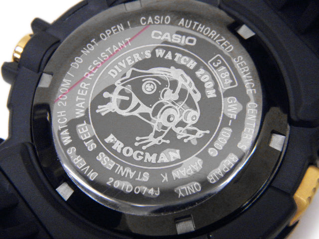 Near Mint Casio men's Watch G-Shock Frogman GWF-1000G-1JR Used in Japan