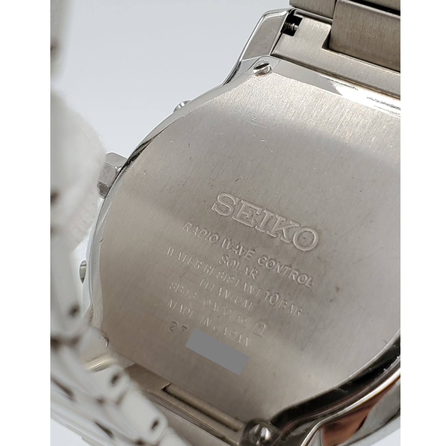 Seiko Watch Dolce Big Date Radio Wave Solar SADA005 8B43-0AG0 Used in Japan