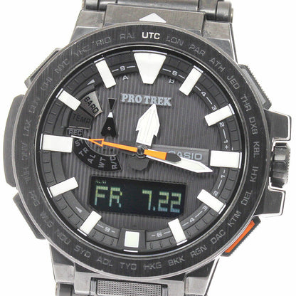 Casio Watch Protrek Manaslu PRX-8000 YT-1JF Solar Radio Used in