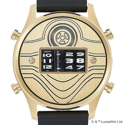 Rare Future Funk Watch Star Wars Model FFSW-102-YG-RB From Japan