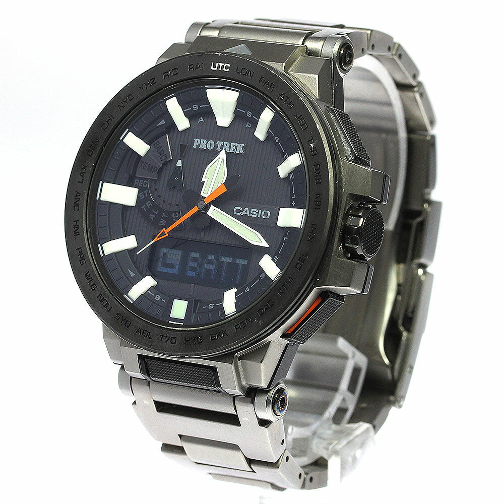 Casio Watch PRX-8000T-7AJF Protrek Manaslu Solar Radio Men's Used in Japan