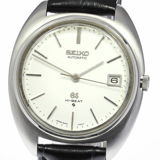 Vintage Rare Grand Seiko Watch 5645-7000 High Beat Cal.5645A Date Automatic Used