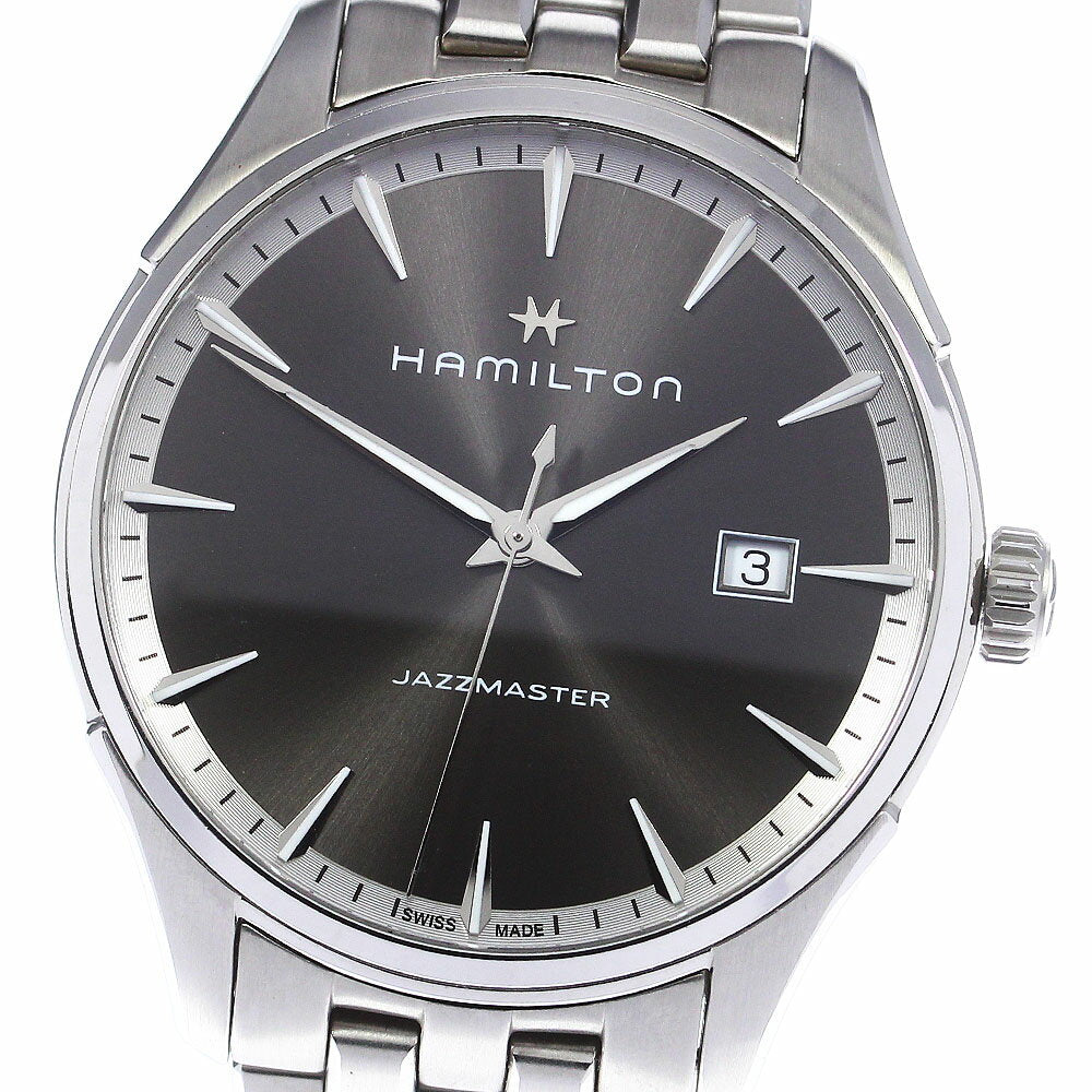 Hamilton Watch Jazzmaster Date Quartz Men's H324510 Used in Japan