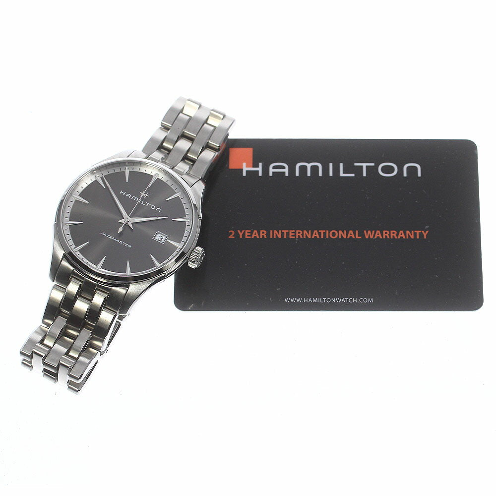 Hamilton Watch Jazzmaster Date Quartz Men's H324510 Used in Japan