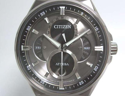 Citizen Watch Triple Calendar Moon Phase BU0060-09H Used in Japan