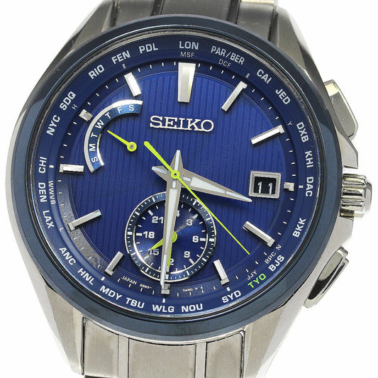 Seiko Watch Brights World Time Solar Radio SAGA299/8B63-0AV0  Used in Japan