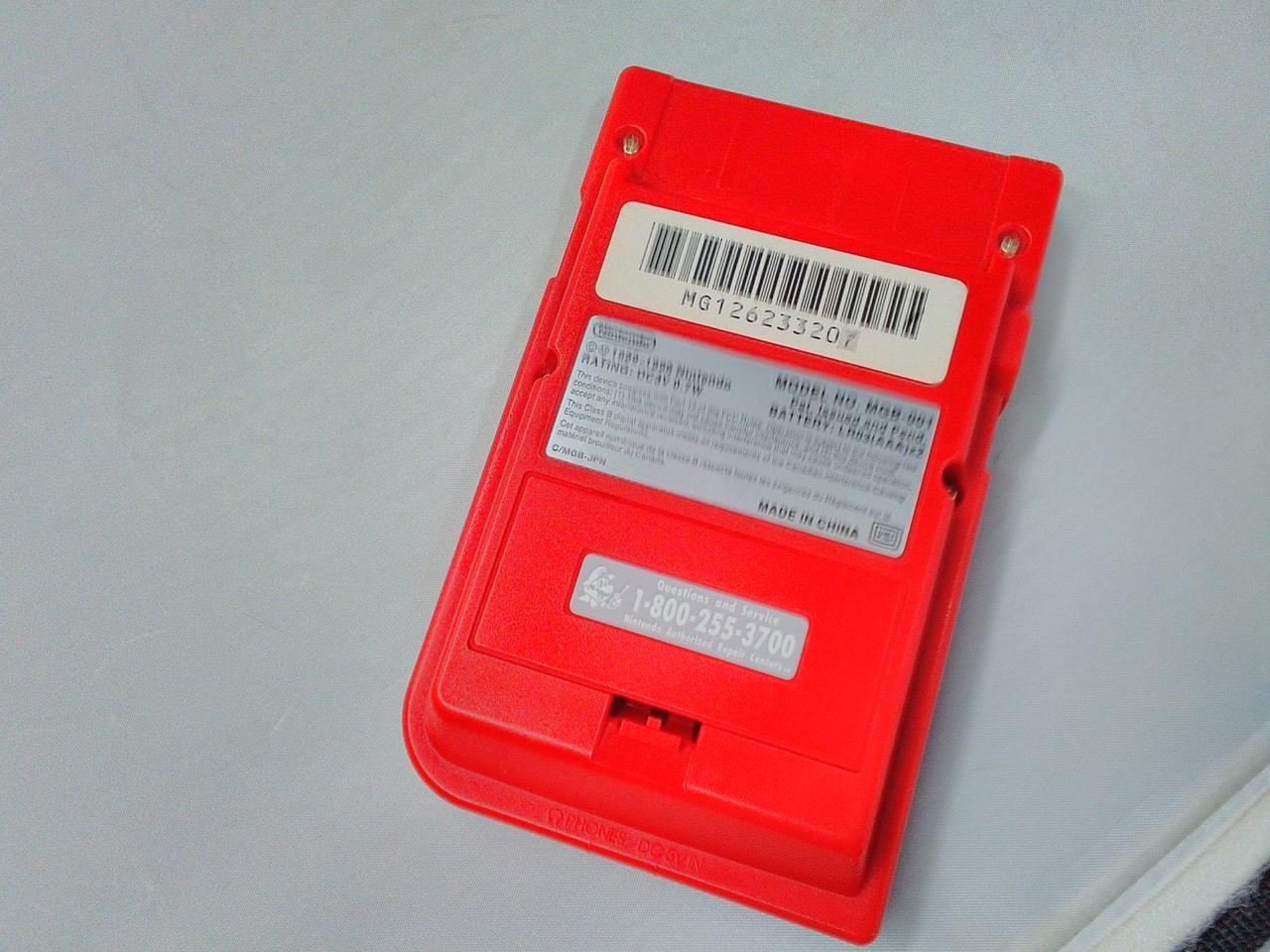 Nintendo Gameboy Pocket Red MGB-S-RA Used in Japan