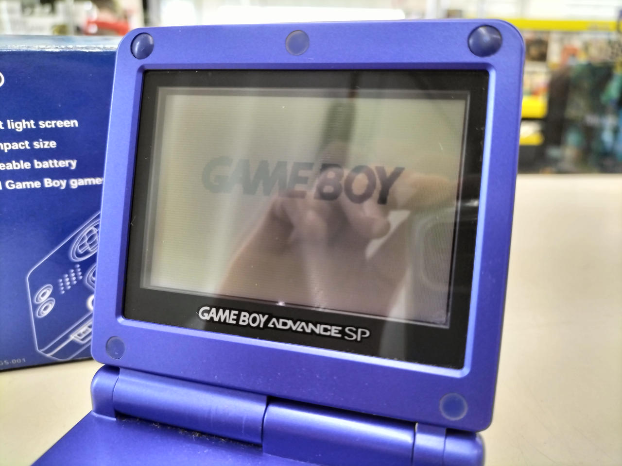 Nintendo Gameboy Advance SP Blue AGS-S-ZBA Used in Japan