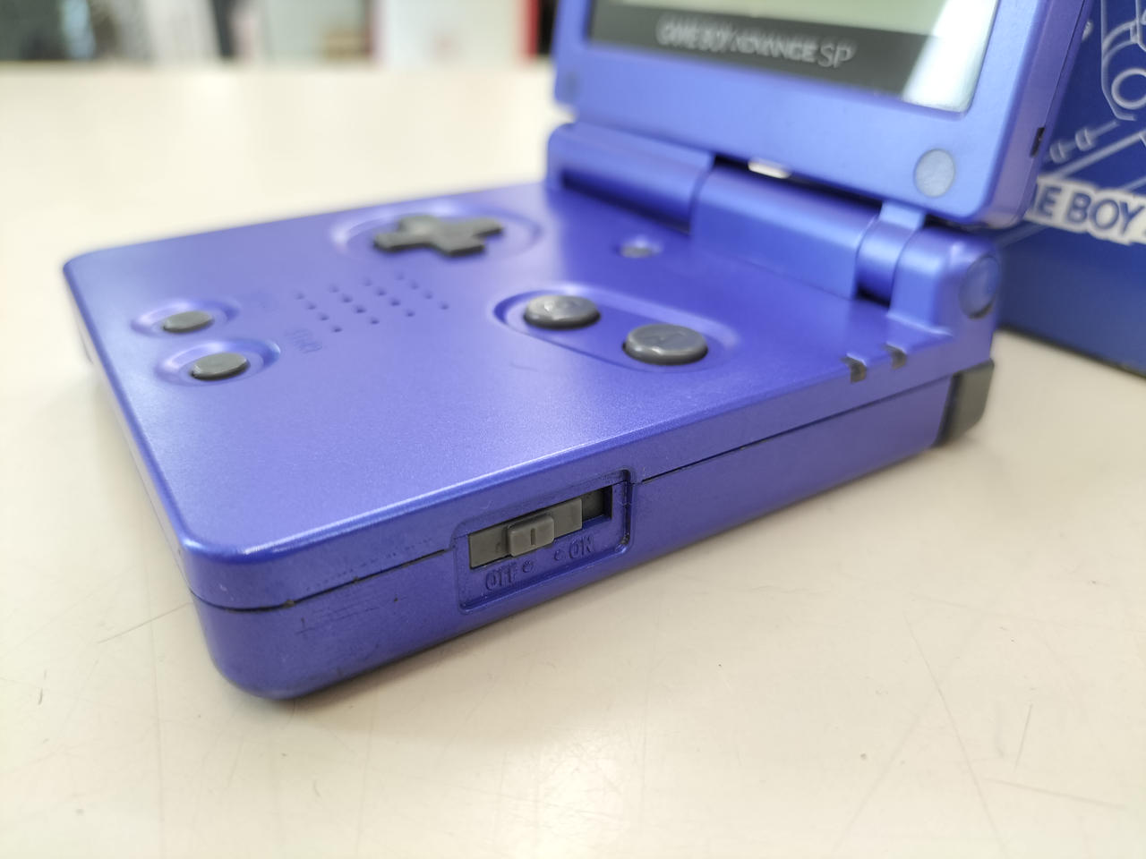 Nintendo Gameboy Advance SP Blue AGS-S-ZBA Used in Japan